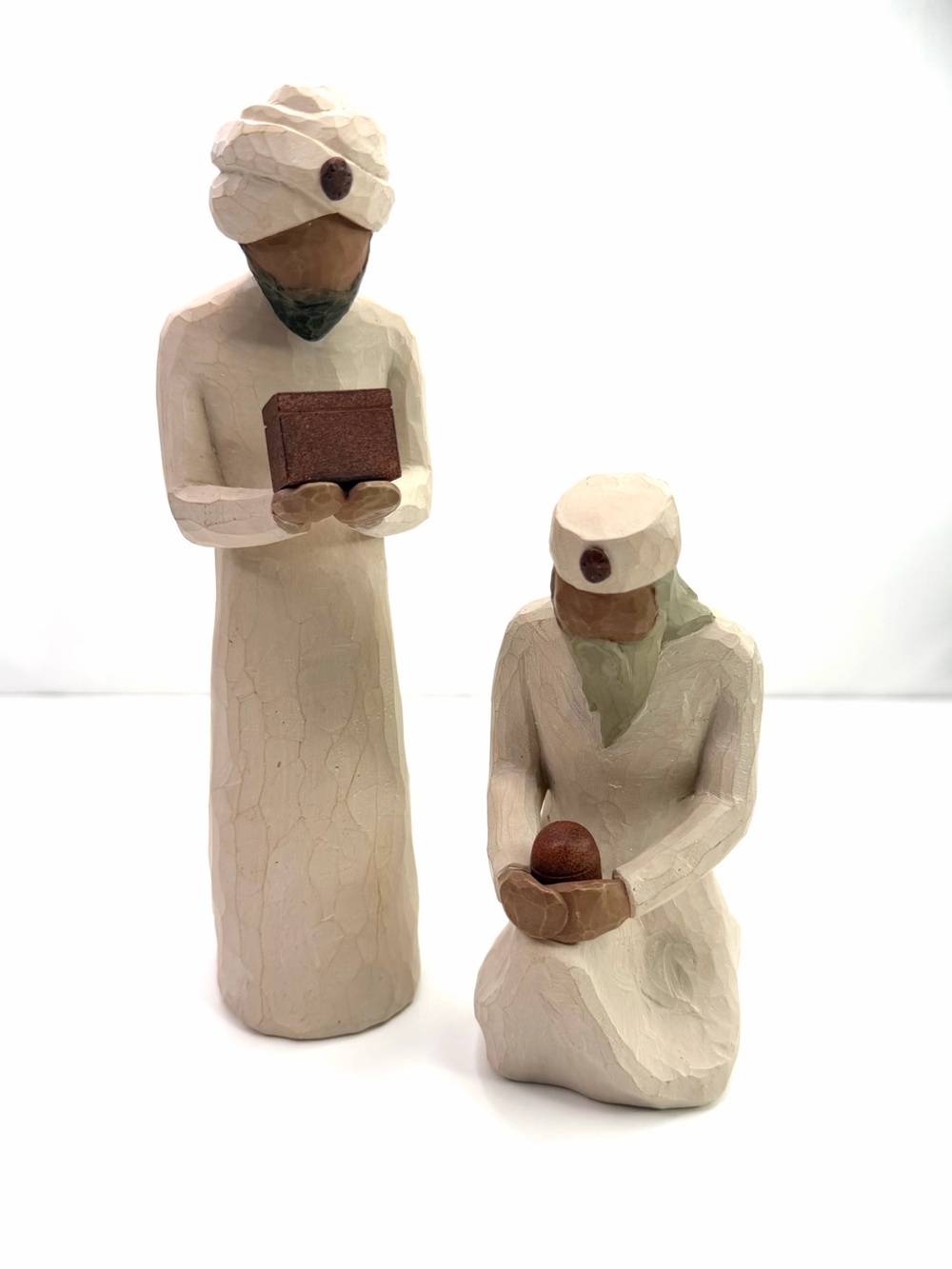 Willow Tree Tan 2 Wisemen Three Kings Figurines